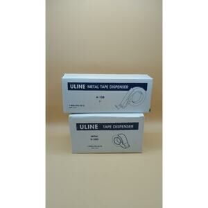 Uline Metal Tape Dispensers - Set Of 2 - H-380 & H-108 - New Open Box